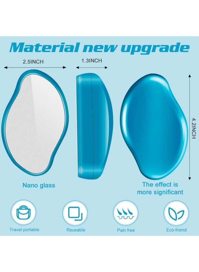 قطعتان من مزيل الشعر الكريستالي السحري للنساء والرجال، جهاز قابل لإعادة الاستخدام لإزالة الشعر الكريستالي، أداة سحرية لإزالة الشعر بدون ألم، مزيل شعر سحري للظهر - Image 3